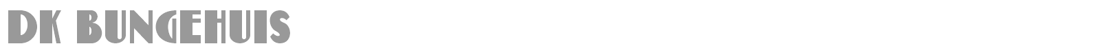 Bungehuis font preview
